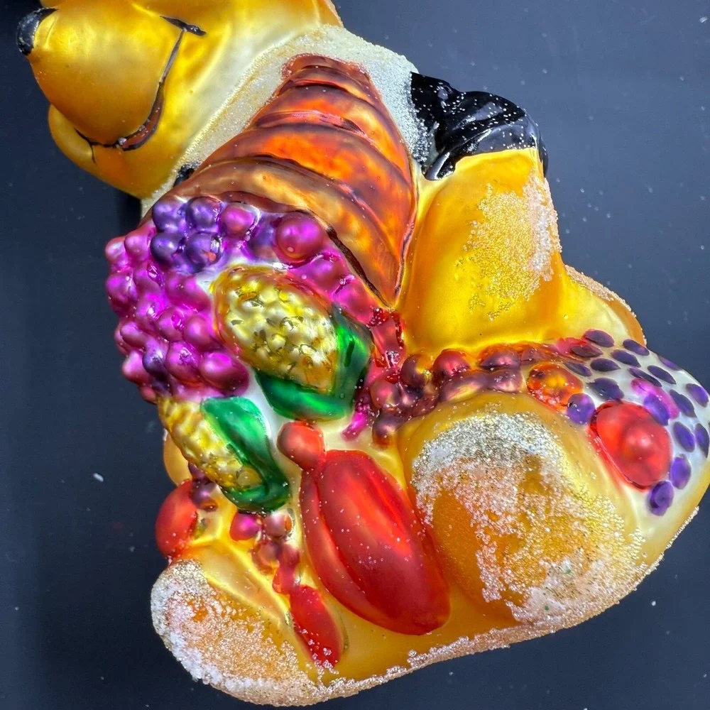 1997 Christopher Radko‎ Thanksgiving Pooh Disney 6.5